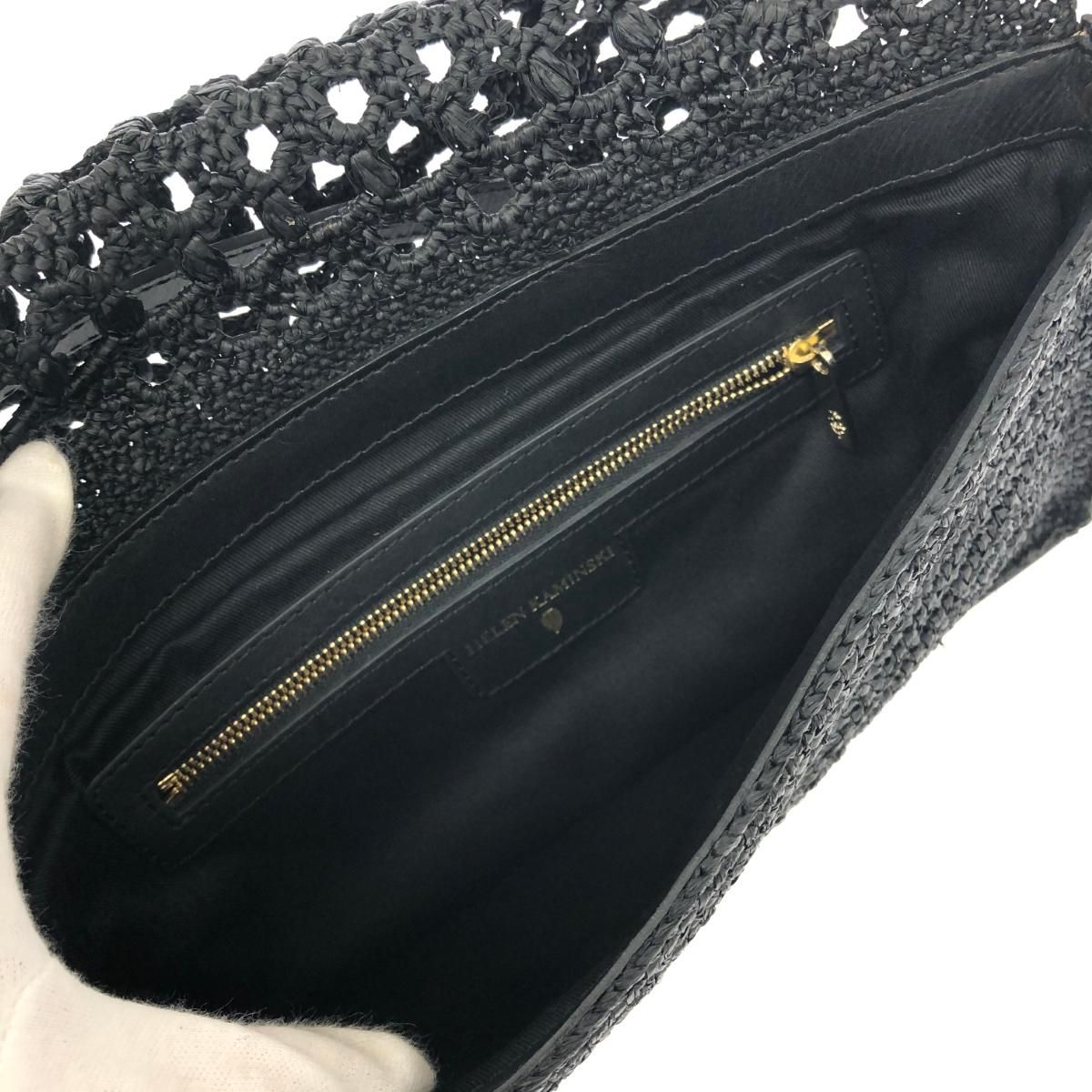 良好 Helen Kaminski ヘレンカミンスキー ラフィア ショルダーバッグ