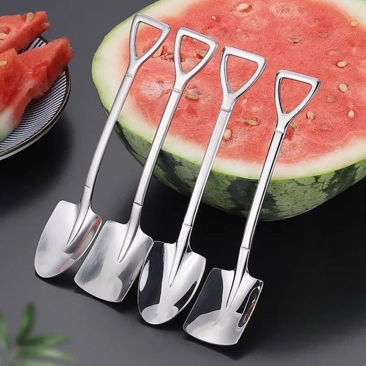 4本セット スコップ シャベル デザイン キッチン スプーン 食器 器具