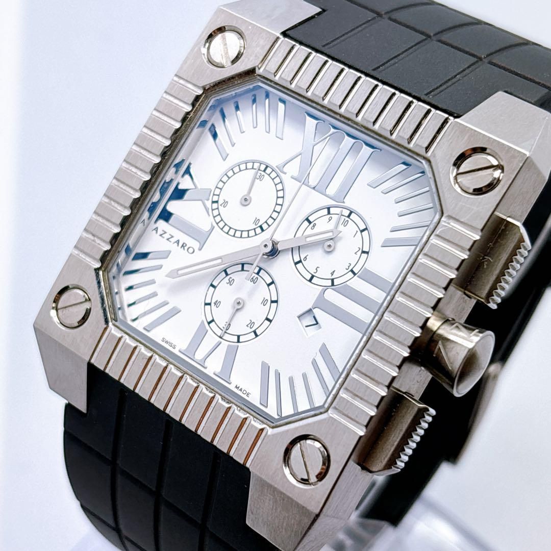 310 AZZARO アザロ　クロノグラフ　スモセコ　デイト　メンズ　腕時計 310 AZZARO アザロ クロノグラフ スモセコ デイト メンズ 腕時計