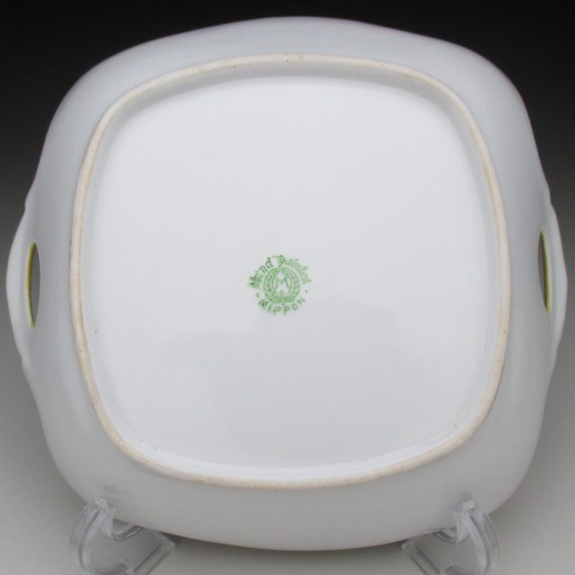 オールドノリタケ イエロー地金盛りジュール白鳥絵 ソルトボウル 4枚セット