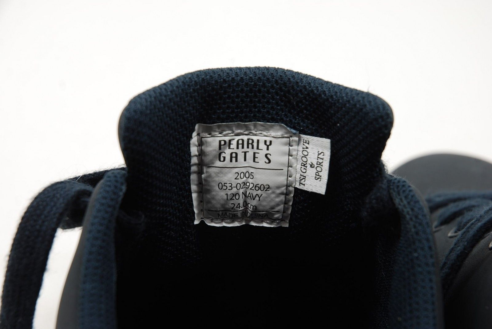 パーリーゲイツ　ローカット　ネイビー　36.5 未使用 PEARLY GATES パーリーゲイツ 053-0992900 ハイカットゴルフ
