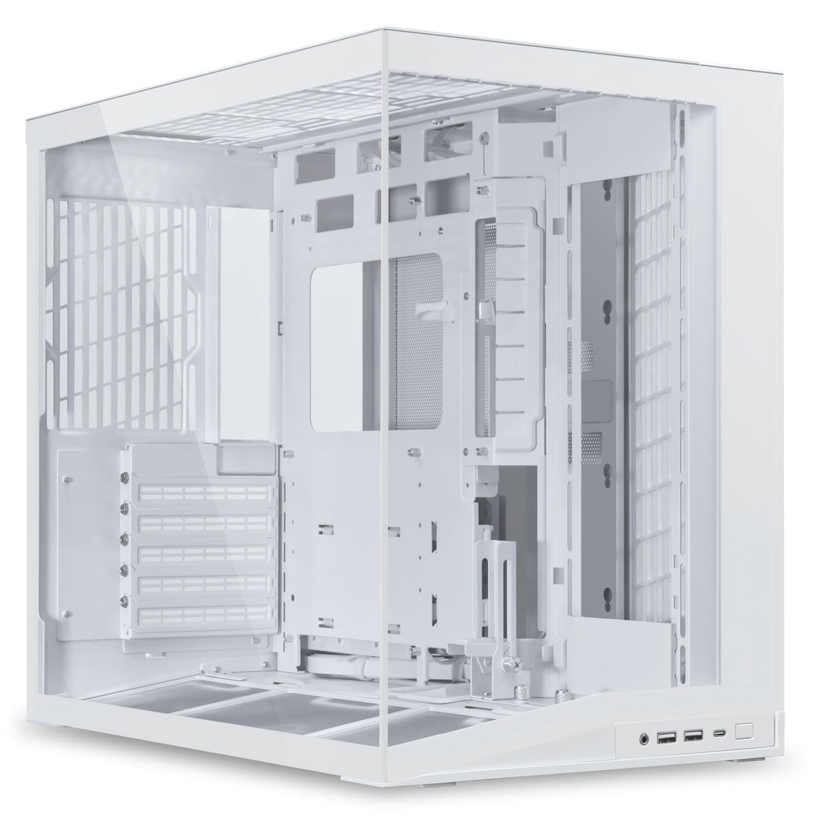 LIANLI ピラーレス コンパクトPC ケース O11D MINI V2 WT ホワイト ATX電源対応 強化ガラス 日本正規代理店品