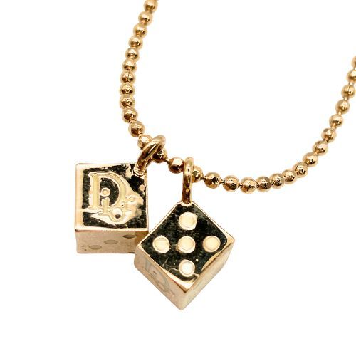 Dior サイコロモチーフ ネックレス 中古】Christian Dior クリスチャンディオール ネックレス