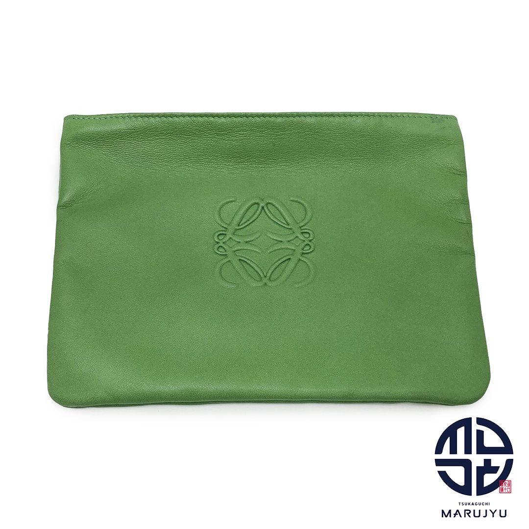 【新品未使用品！！】LOEWE ロエベ ドローストリング　ポーチ　巾着　グリーン 楽天市場】【新着】【中古】LOEWE(ロエベ) ドローストリング
