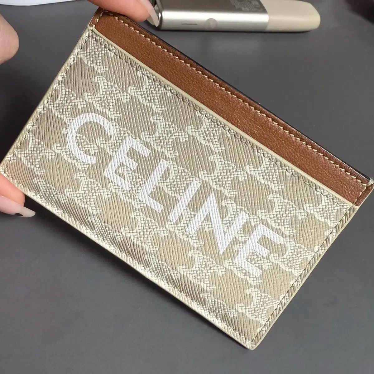 Celine セリーヌ トリオンフ キャンバス プリント カード ホルダー ガレージ