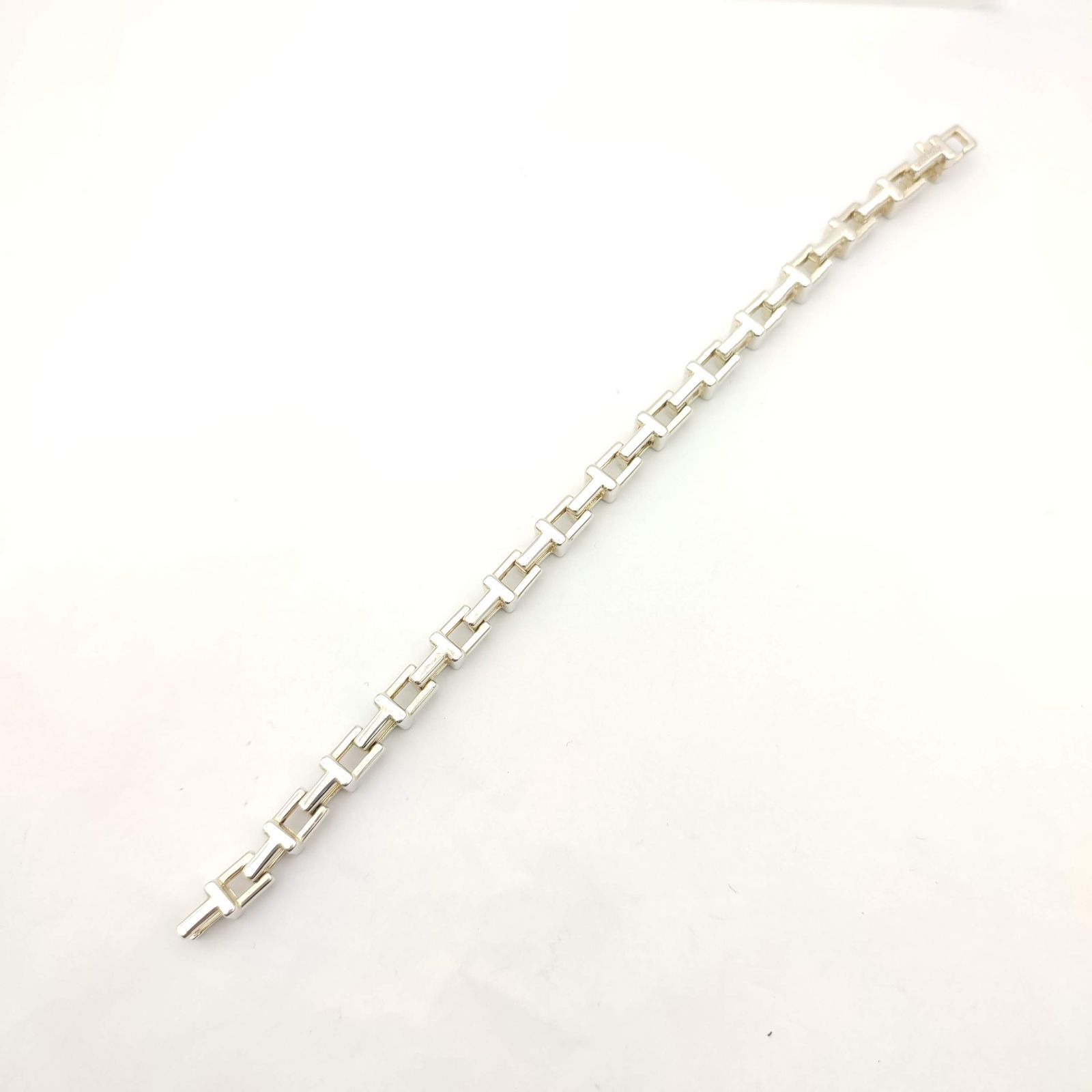 美品】Tiffany ティファニー Tチェーンブレスレット シルバー925 