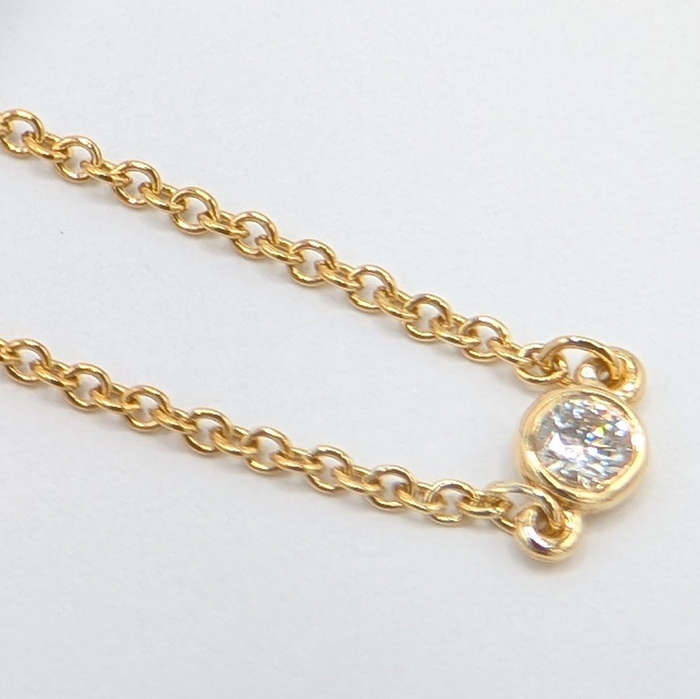 【極美品】ティファニー K18PG バイザヤード ダイヤ ブレスレット 5989 TIFFANY&Co. ティファニー バイザヤード 5P ダイヤモンド