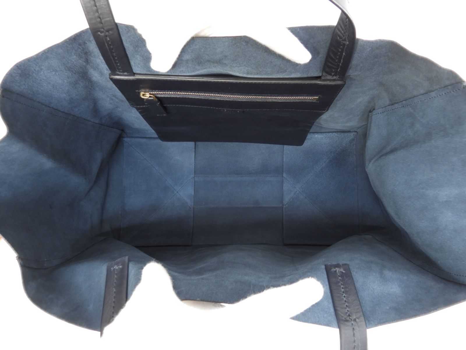 セリーヌ カバホリゾンタル レザー 濃紺 トートバッグ ショルダー