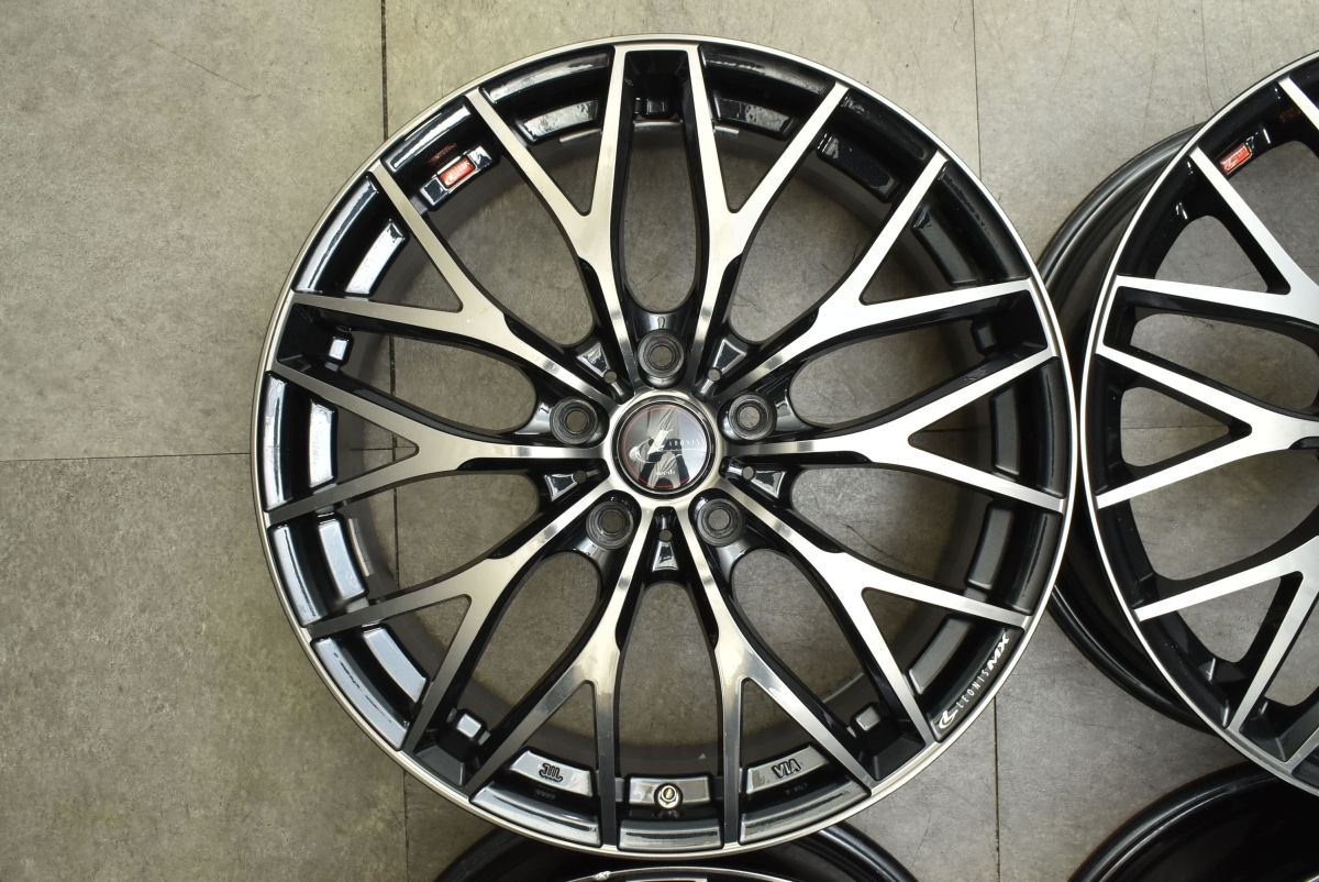 程度良好品】WEDS LEONIS レオニス MX 18in 7J +53 PCD114.3 4本セット