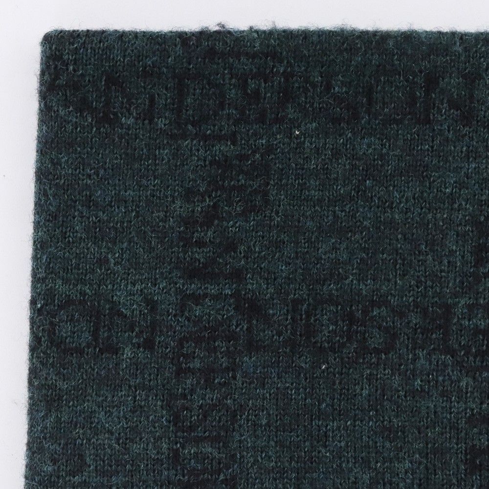  JW ジャガードロゴロールネックスカーフ グリーン ネックウォーマー 小物