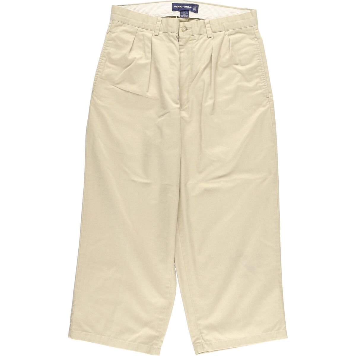 古着 ラルフローレン Ralph Lauren POLO GOLF ポロゴルフ ツータック チノパンツ メンズw32/eaa440705