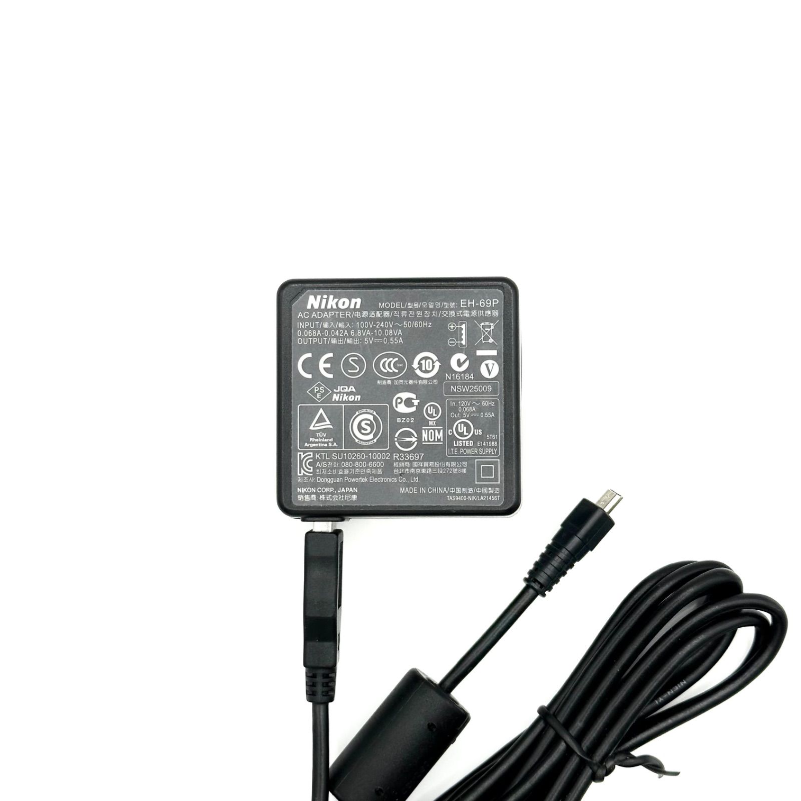 Nikon EH-69P USBケーブル 充電ACアダプター 充電ケーブル 充電