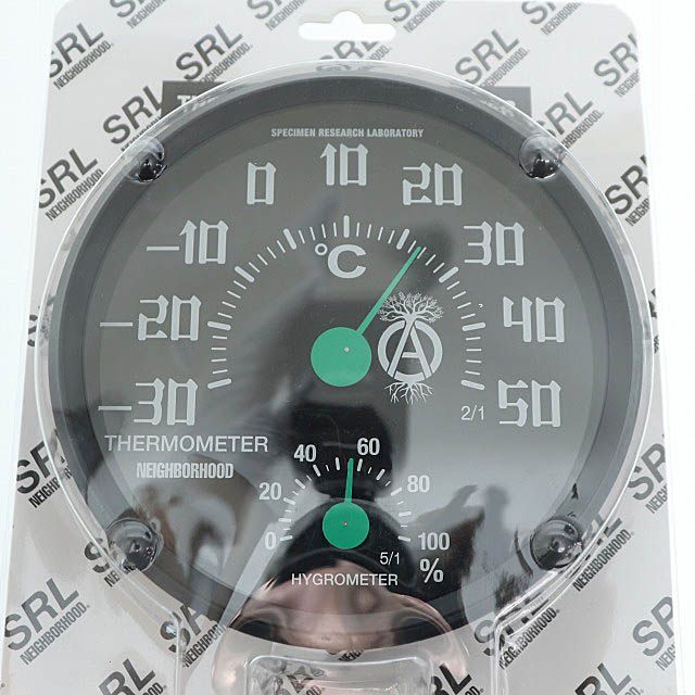 ネイバーフッド NEIGHBORHOOD 22SS SRL A-THERMOHYGROMETER サーモ ハイグロ メーター 温度 湿度 時計  ブランド古着ベクトル 中古 ○△ 240705 - メルカリ