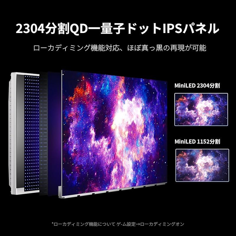 INNOCN 27M2V 27インチ ゲーミングモニターミニLED 4K モニター