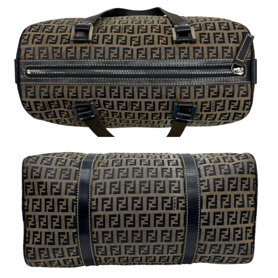 美品 FENDI フェンディ ズッキーノ ポーチ ハンドバッグ ミニバッグ 美品 FENDI ズッキーノ ミニボストン ハンドバッグ キャンバス