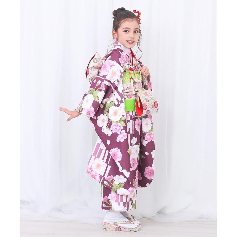 京越　七五三　着物セット　女の子　7歳 Amazon | [KYOETSU] [キョウエツ] 七五三 着物 7歳 女の子 フル