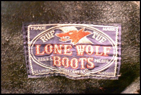 8.5 LONE WOLF BOOTS ローンウルフブーツ LW 00450 メカニック ブラック キャッツポウソール レースアップ FI 100 ワークブーツ ブーツ 革靴 靴