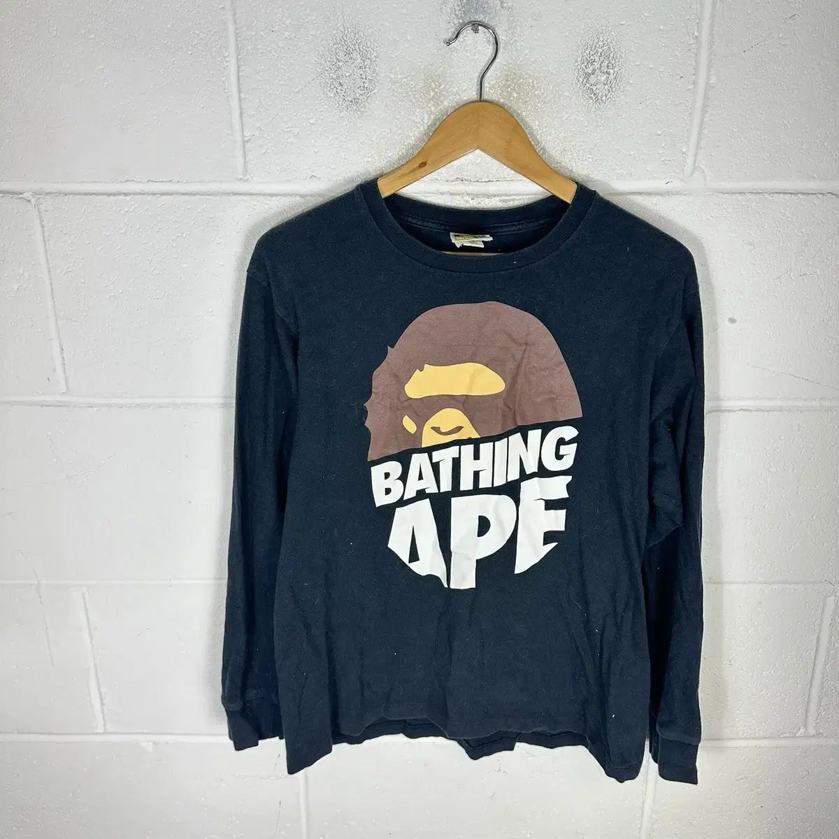 NIGO ニゴー A BATHING APE アベイシングエイプ ベイティング 長袖 ロングスリーブ Tシャツ 黒 M