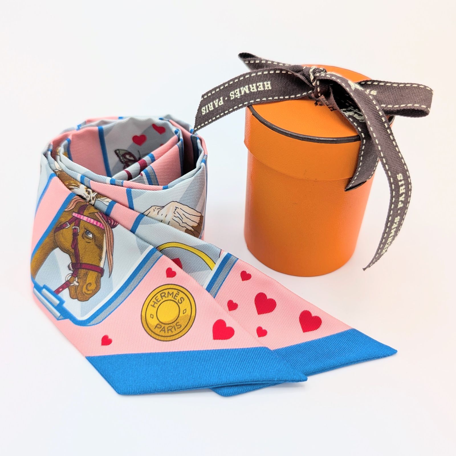 美品】エルメス/HERMES ツイリー トゥイリー ストーリー スカーフ 
