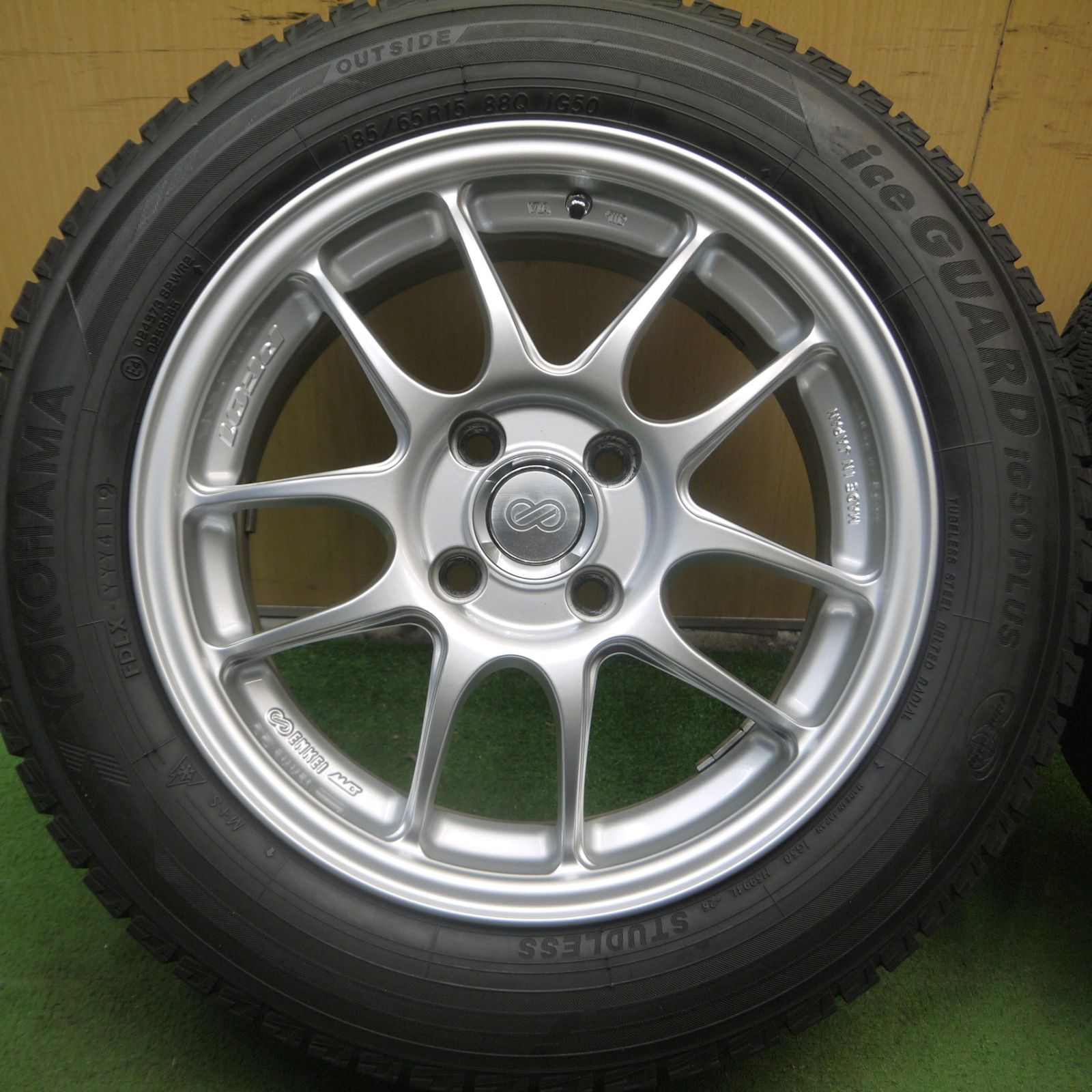 送料無料* バリ溝！キレイ！9.5分☆ENKEI PF01 185/65R15 スタッドレス ヨコハマ アイスガード iG50 プラス エンケイ  15インチ PCD100/4H☆4071706Hス - メルカリ