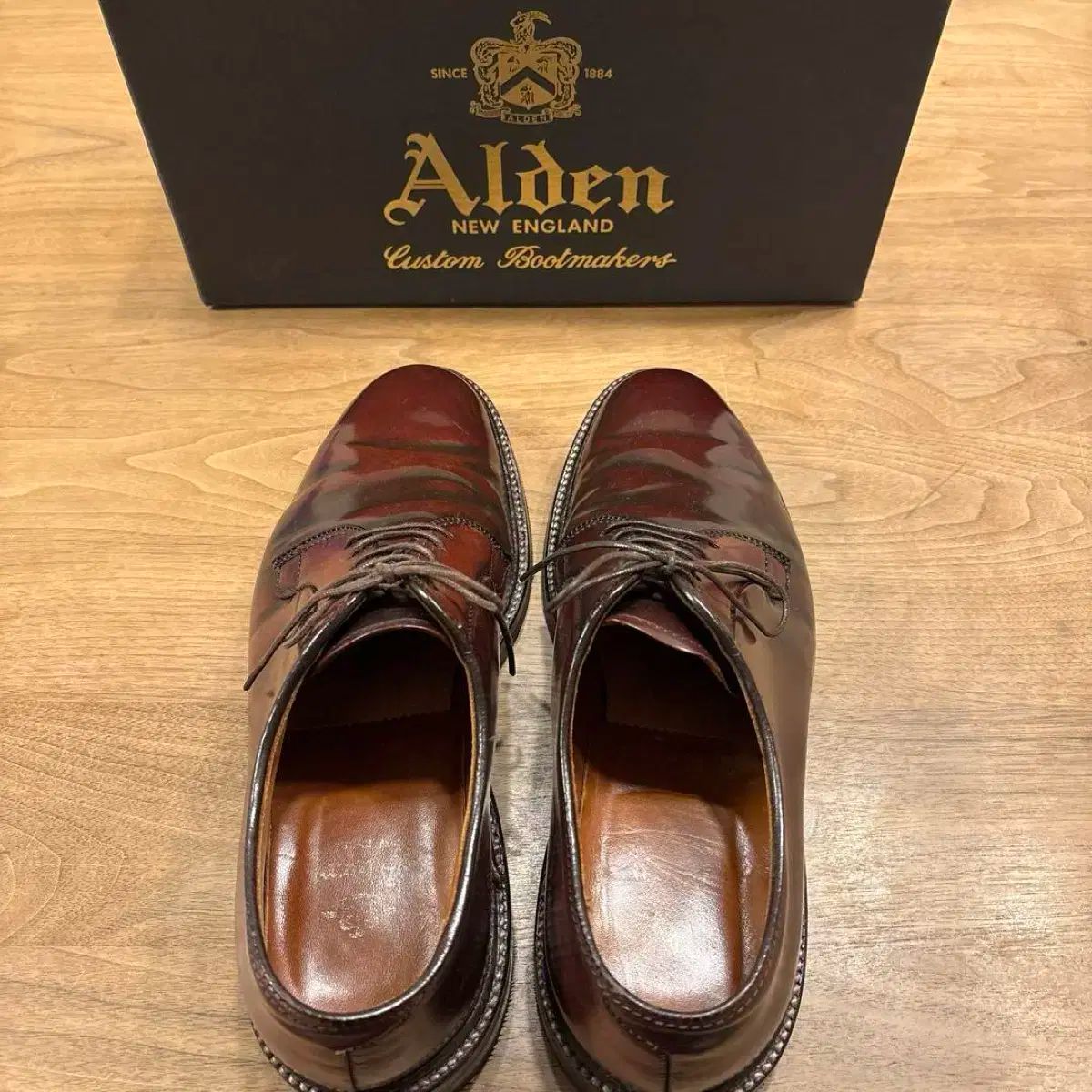 【雷市場（ポンジャン）商品韓国直送】 （ 7 5d ） ALDEN(オールデン) alden 990 コードバン + ストリップ