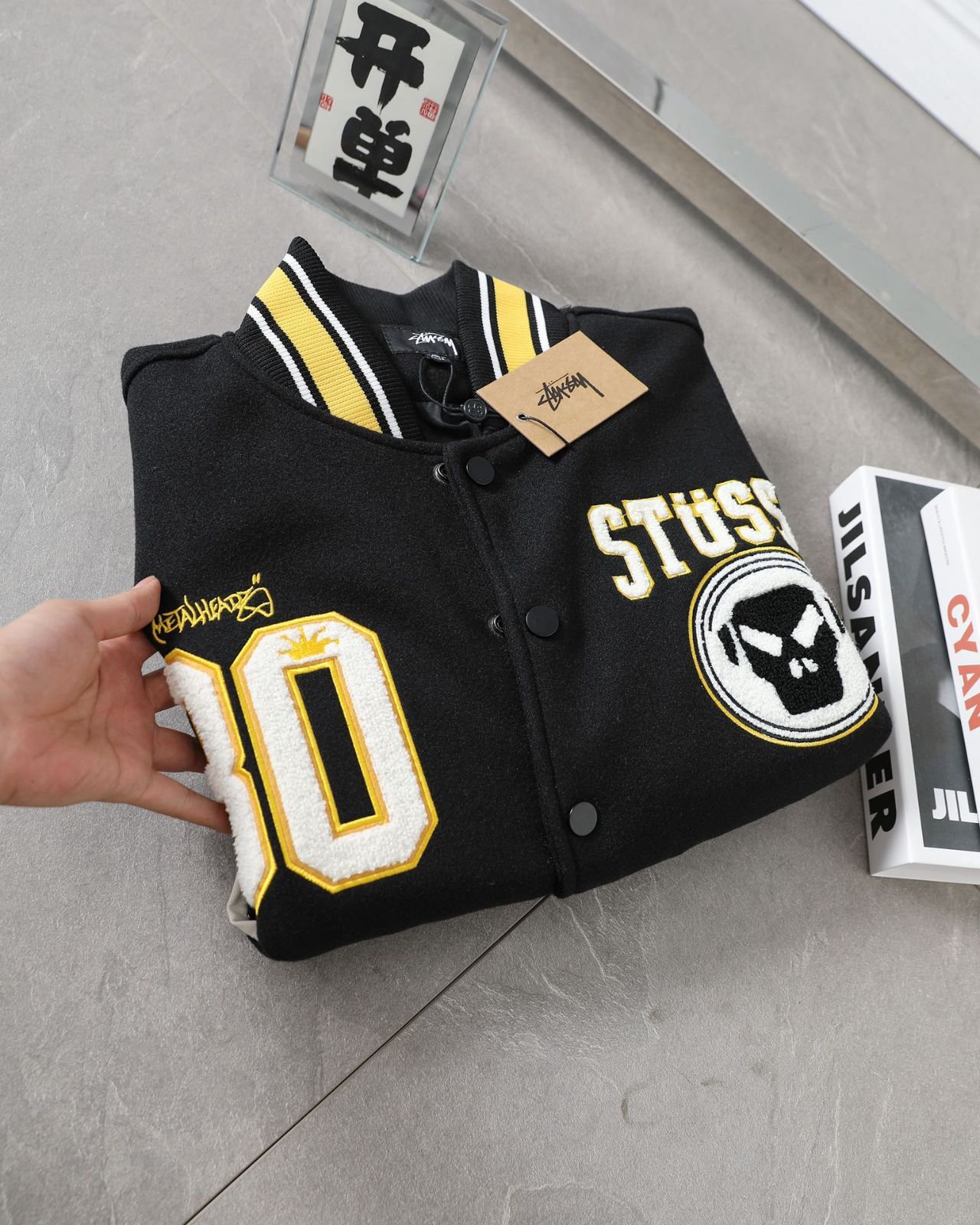 Metalheadz × Stussy Varsity Jacket