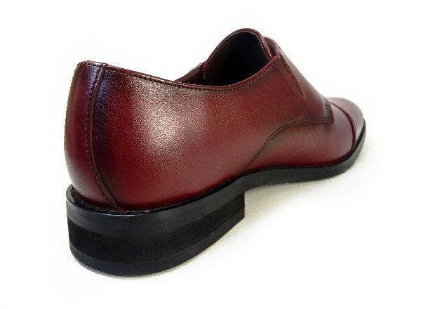 Oriental バーガンディ モンクストラップシューズ PARASHOE 本革 ダブルモンクストラップ ビジネスシューズ ワイン