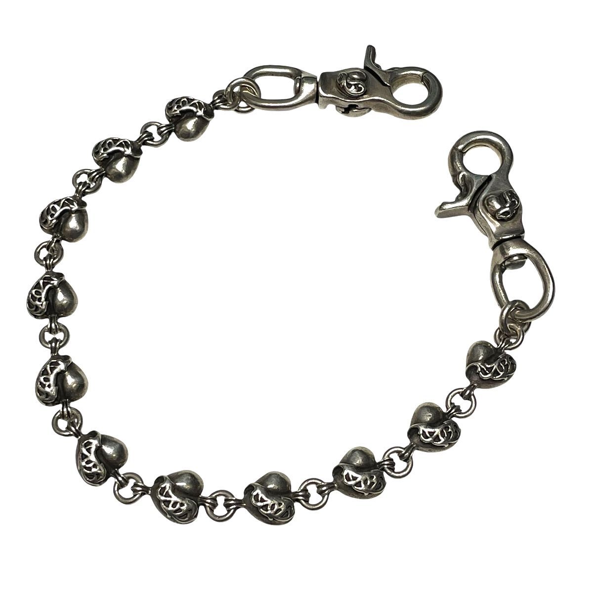 別注 Chrome Hearts ハート ウォレット チェーン ギャランティ付 中古】 CHROME HEARTS クロムハーツ ハートリンク ウォレット