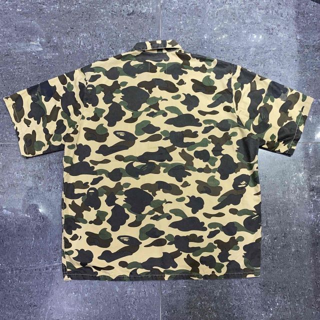 A BATHING APE 1ST CAMO MILITARY SHIRT SIZE-L アベイシングエイプ ファーストカモ ミリタリーシャツ 南堀江店