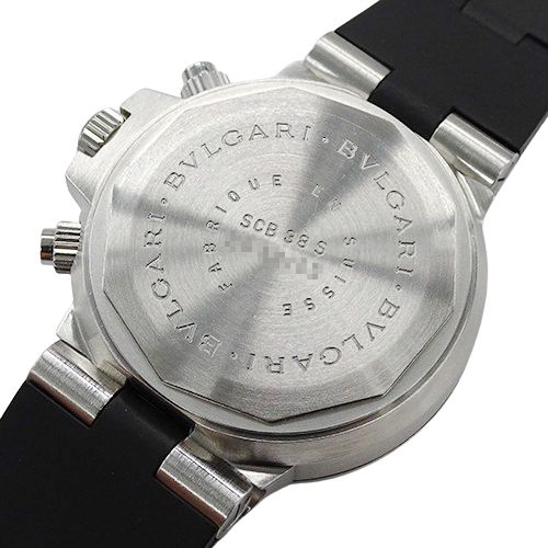 BVLGARI ブルガリ ディアゴノ スクーバ クロノグラフ シルバー 腕時計