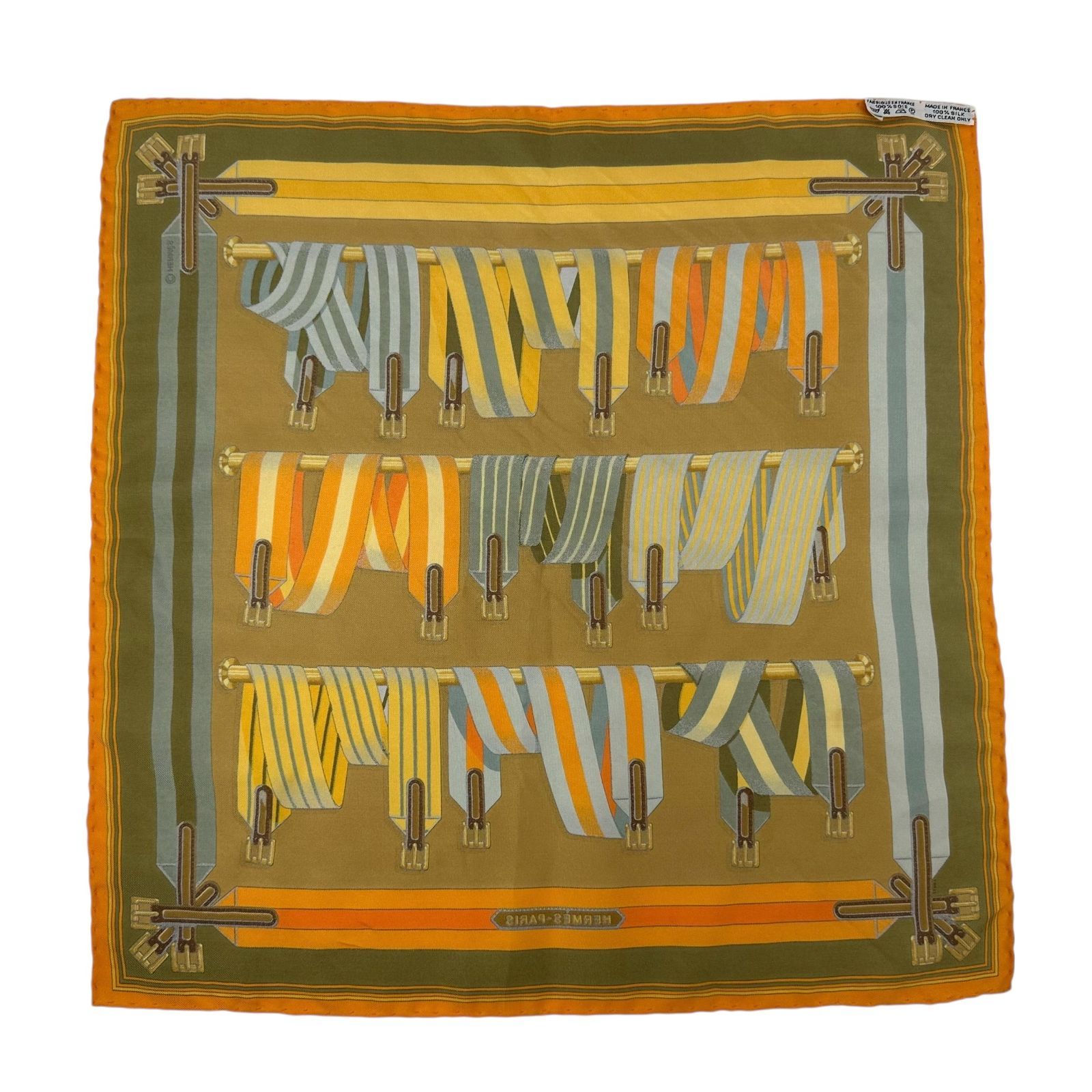 HERMES カレ42 HERMES】 エルメス カレ42 スカーフ 縦42cm×横42cm SILK100