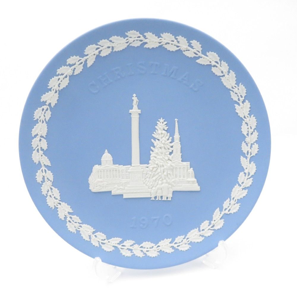 美品 WEDGWOOD ウェッジウッド ジャスパー クリスマス トラファルガー広場 1970年 イヤープレート 飾り皿 レア 希少 記念 ヴィンテージ  SU9334V1 - メルカリ