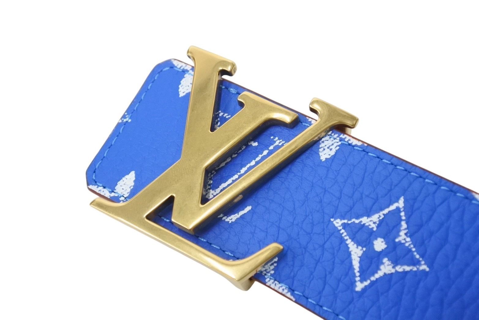 新品同様 LOUIS VUITTON ルイヴィトン ベルト LV イニシャル 40MM  