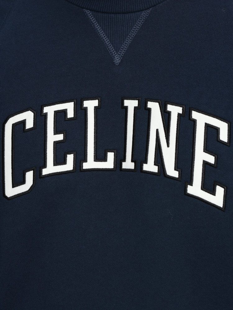 CELINE (セリーヌ) コットンフリース ロゴ スウェット