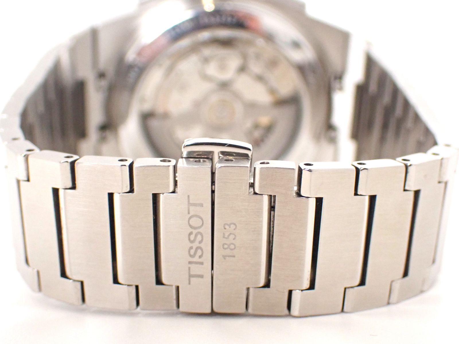 定価29万円ほど 極美品 TISSOT ティソ PRX T137.427.11.041.00 裏スケ メンズ 自動巻 腕時計 青文字盤