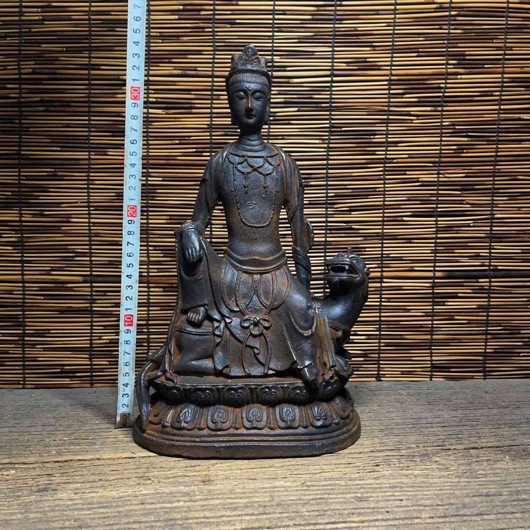 鉄器 鉄仏 坐獣像釈迦尼仏 家内仏堂 供養 禅意 茶室 置物 工芸品 鉄器 鉄仏 坐獣像釈迦尼仏 家内仏堂 供養 禅意 茶室 置物 工芸品