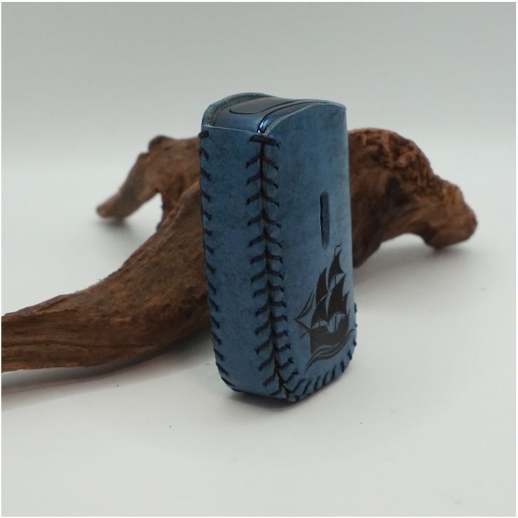 プルームキューブケース　イタリア産マヤ　焼き印海賊 プルームキューブケース イタリア産マヤ 焼き印海賊 本革 - メルカリ