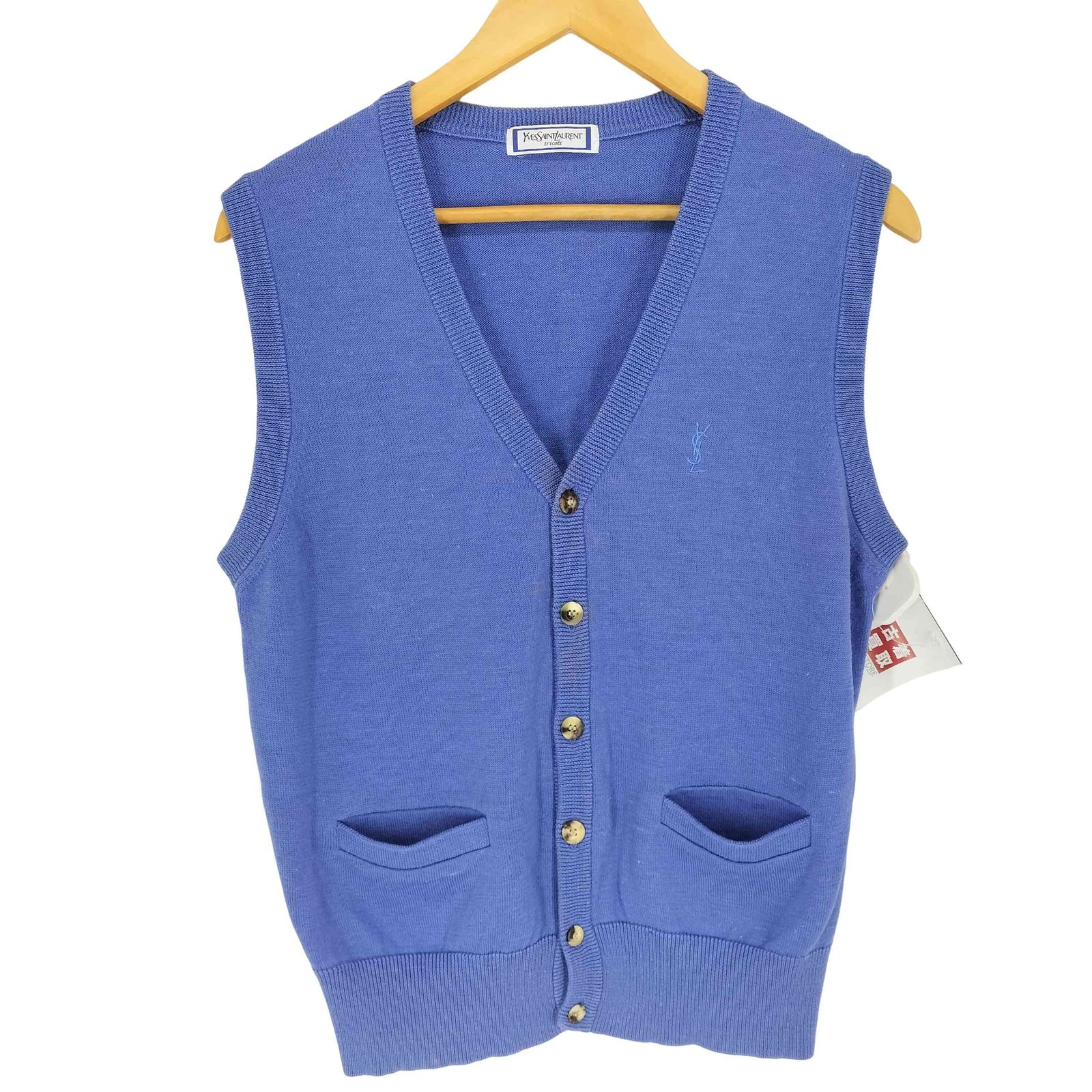 イヴサンローラン Yves Saint Laurent tricots リネン混カーディガン 