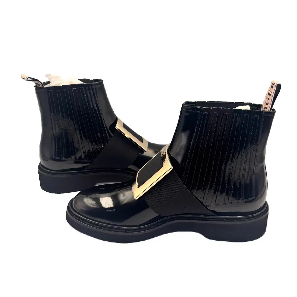 Roger Vivier チェルシー ヴィヴ レンジャー メタル バックルブーツ