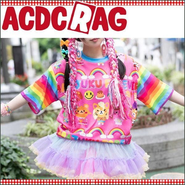 ACDC RAG エーシーディーシーラグ HARAJUKU FE T 原宿系 ファッション 派手カワ カラフル - メルカリ