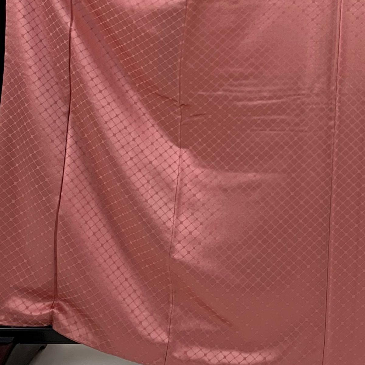 平和屋着物□極上 色無地 黄海松茶色 風景地紋 さが美扱い 逸品 CZAA4236s5