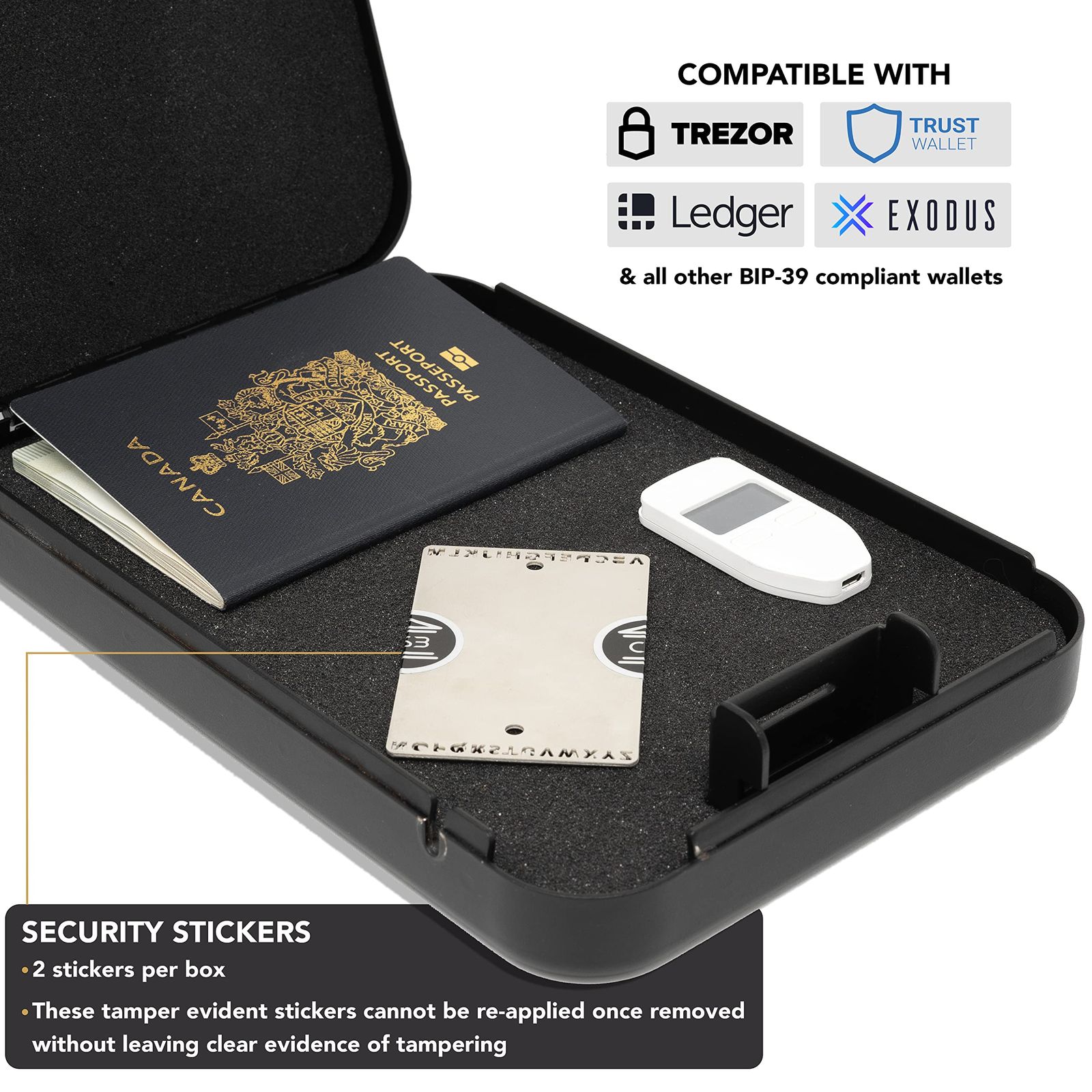 Crypto Seed Bank 暗号シードフレーズ保管用スチールプレート/簡単で正確な彫り込み/ビットコインのコールドウォレットシードバックアップ用  / 48ワードを彫り込み可能 / Ledger Nano や Trez [Credit Card Size] Amazon.co.jp: Crypto  Seed Bank 暗号シードフレーズ保管 ...