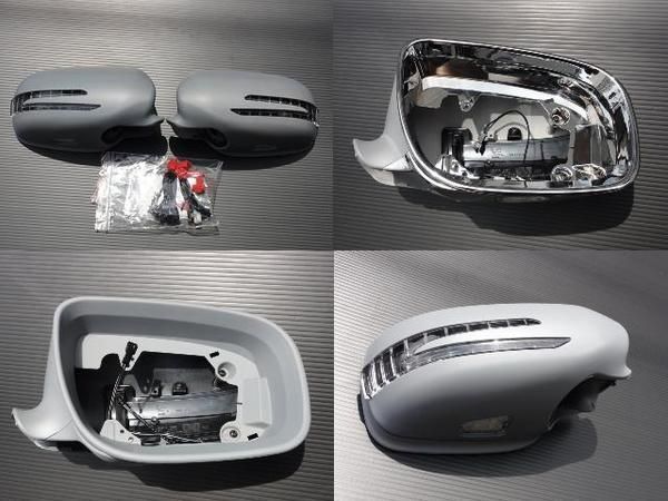 メルセデス ベンツ アロータイプ LED ドアミラーカバー W211 AMG