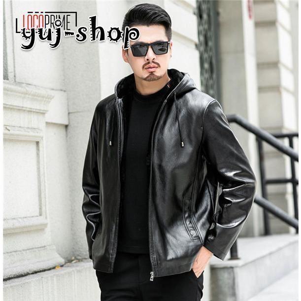 レザージャケット メンズ 50代 40代 秋冬 裏起毛 アウター 革ジャン PUジャケット ライダースジャケット テーラード 立ち襟 暖かい