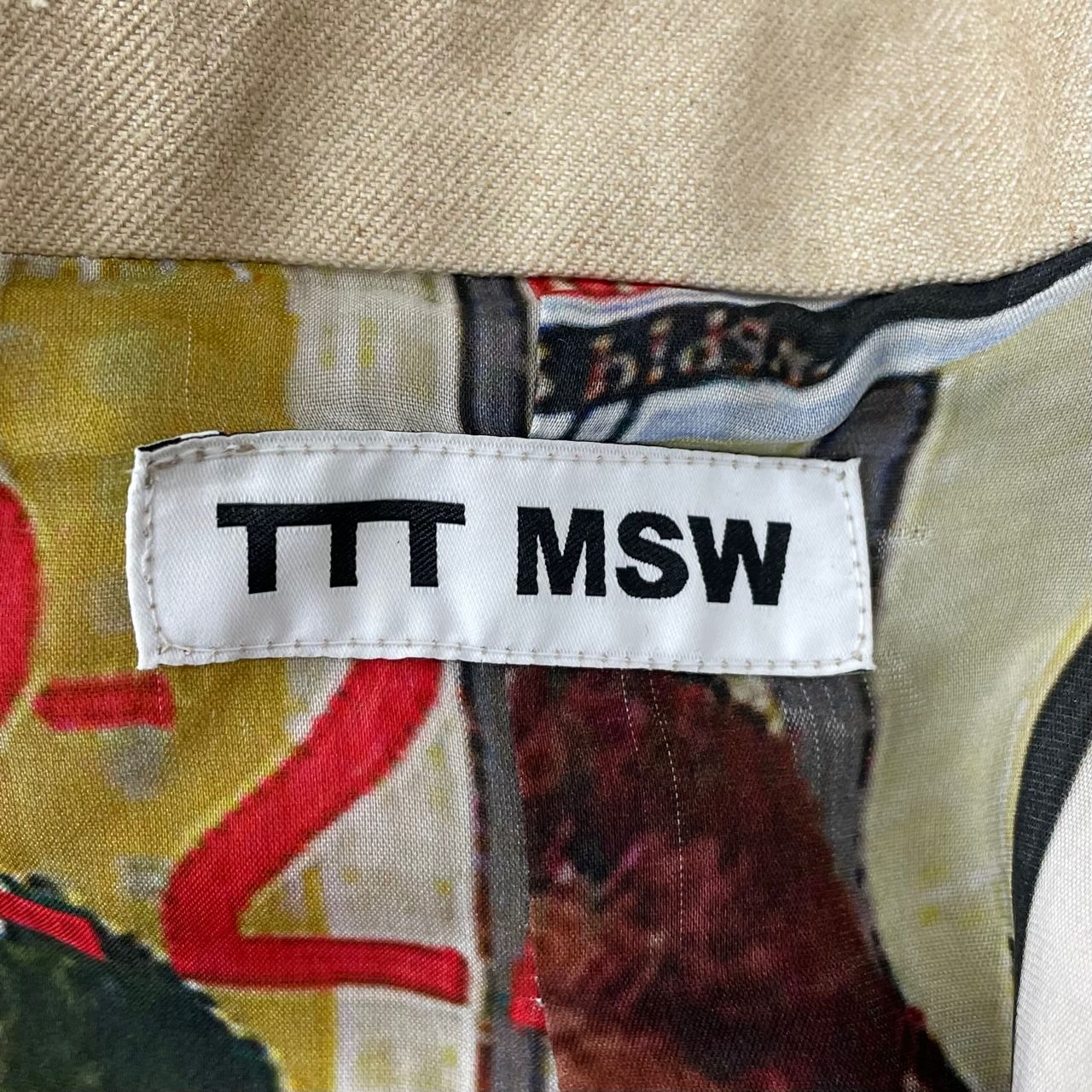 未使用品 TTT MSW 22SS オーガニックコットン ジャケット Mサイズ dinh.dk