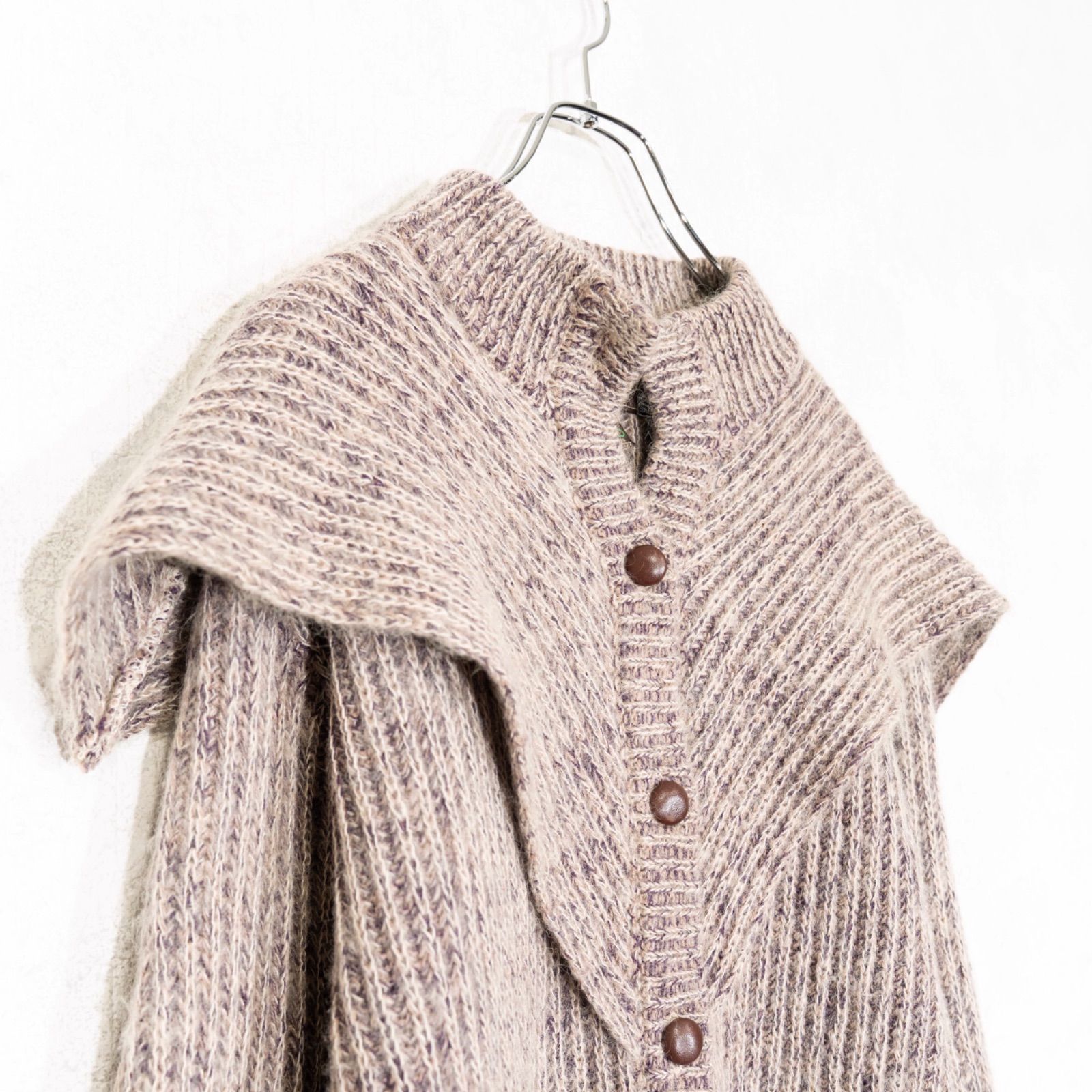 デザインモヘアニットジャケット