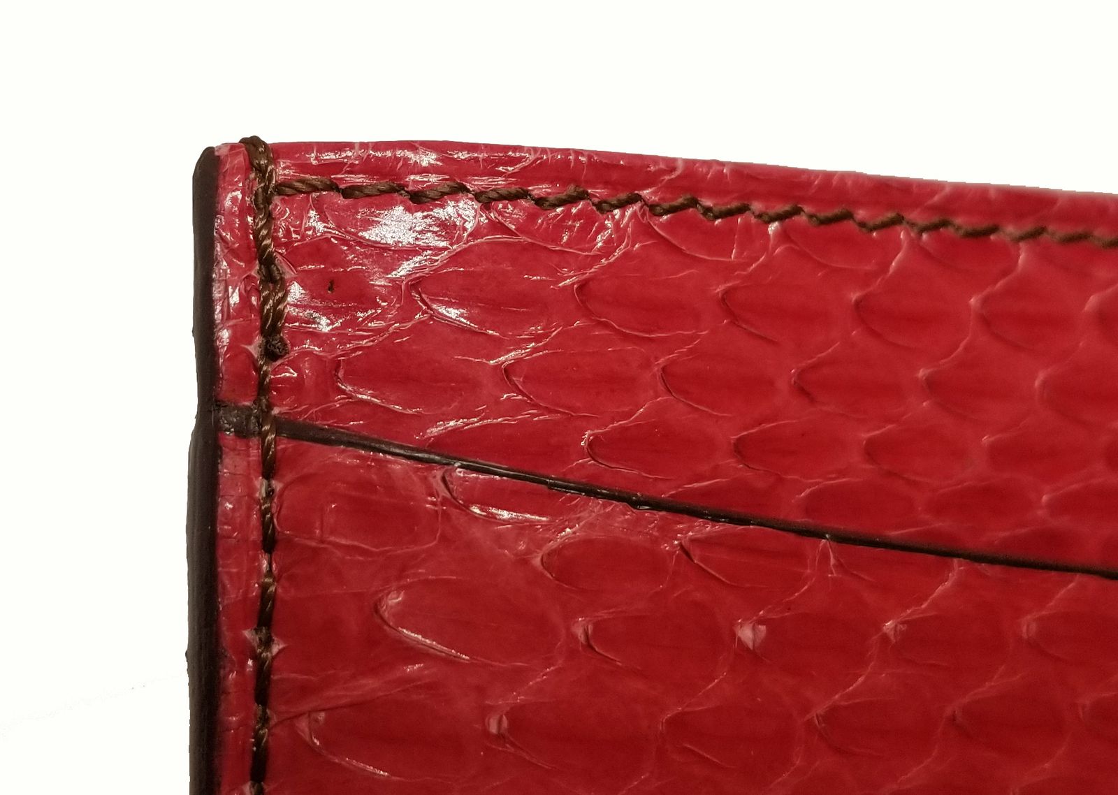 カルティエ カードケース パイソン レッド レザー 名刺入れ パス