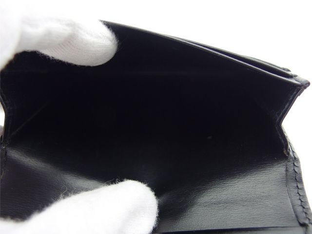 カルティエ カードケース 名刺入れ レディース メンズ パシャ ブラック レザー Cartier C4351S 