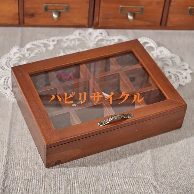 新品・未使用 アクセサリーケース 木製 ジュエス 収納ボックス