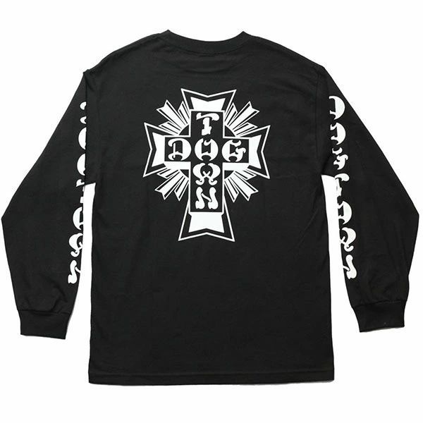 Dogtown Cross Logo ロゴ ロンT ドッグタウン / オールドスクール hosoi vison MADRID サンタクルーズ スラッシャー ボーンズ スケート Dogtown Skateboards (ドッグタウン) ロンT ロングTシャツ 長袖